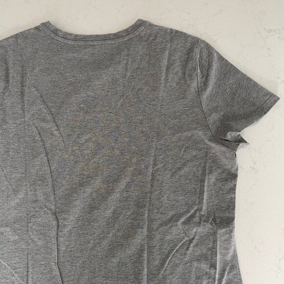 Lord + Taylor Casual SS Crew Neck Cotton Elastane T Shirt Top Grey Sz L NWOT - Picture 8 of 10